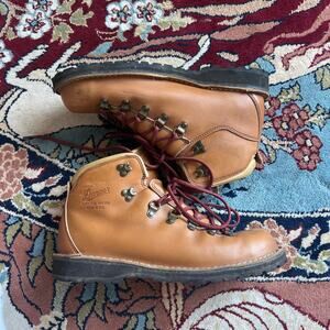 DANNER MOUNTAIN PASS RIO Hiking Boots Sz 10 Tan Leather USA Made